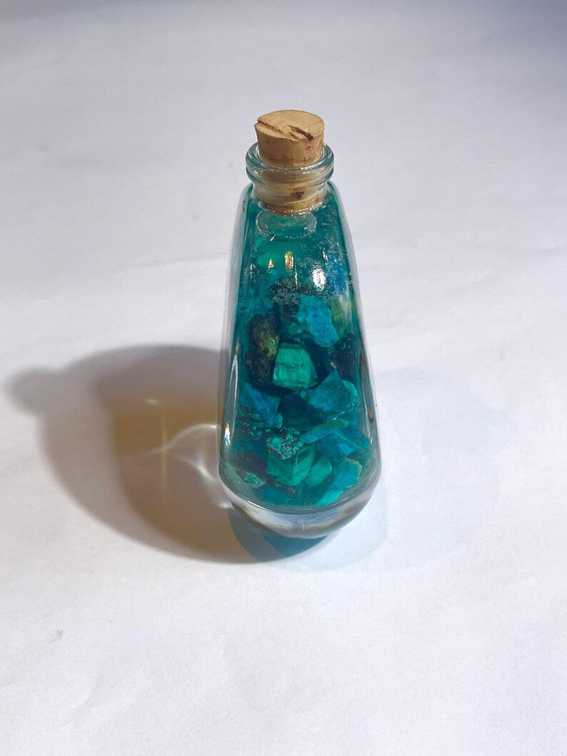 Vial with Rare Eilat Stones Gemstone, Crystal Israel, King Solomon, Mine Rough Timna, rare eilat stone, Rough Eilat Stone, Jesus boat
