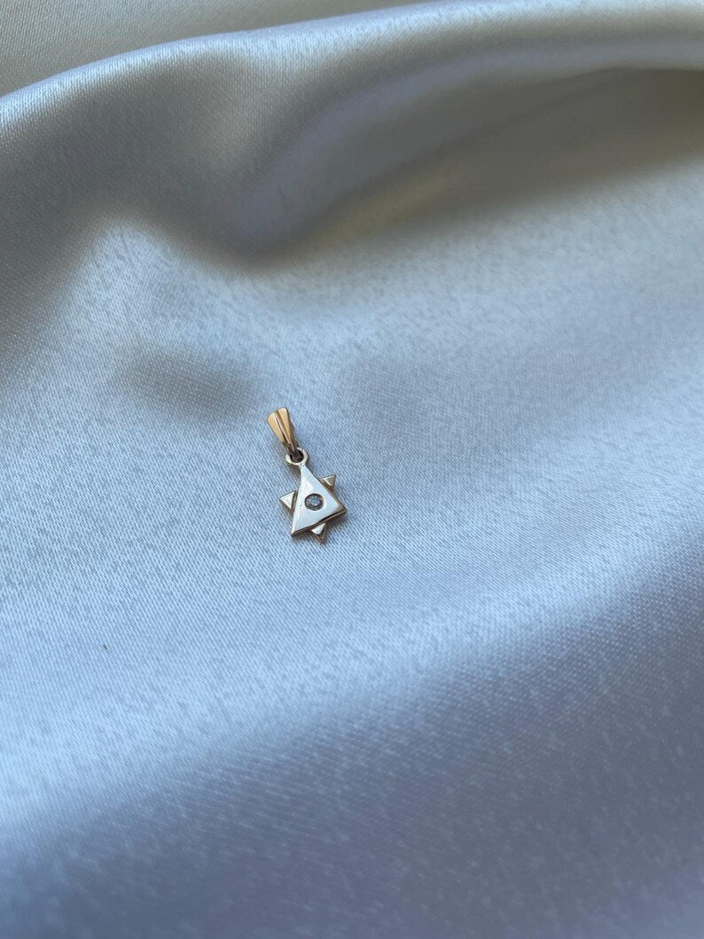 Diamonds Star of David Necklace, star of david gold pendant Necklace, Bat Mitzvah Gift, Magen David Necklace, Jewish jewelry, Jewish Star