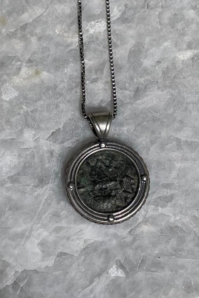 Authentic Masada Coin Necklace, 925 Silver, Coin Jewelry, Rare Coin, Christian gift, jewish gift, coin pendant, Gift For Him, Masada Coin