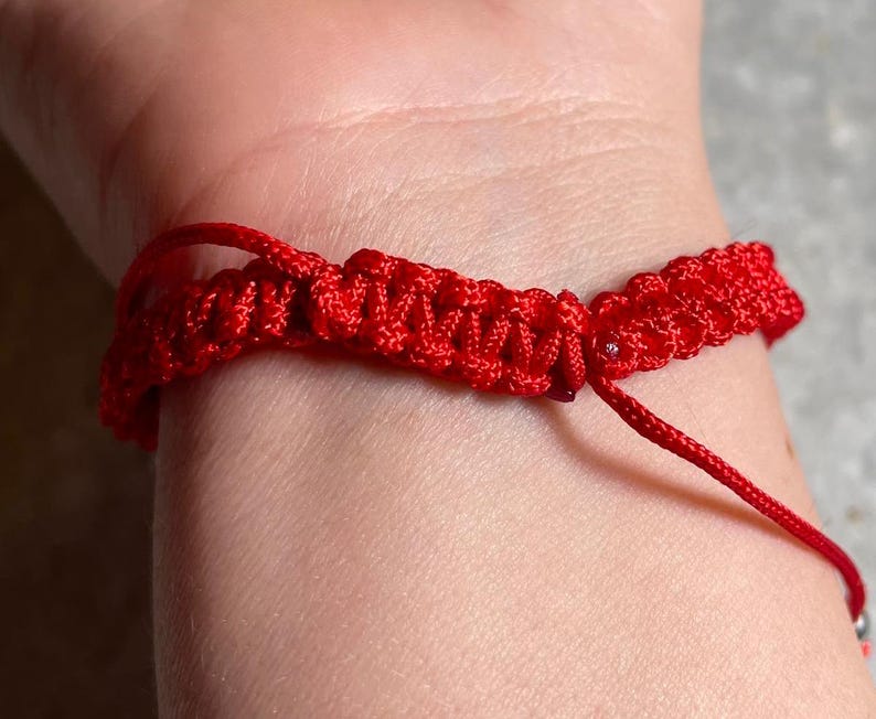 2 Red String Bracelets with Jerusalem Cross, Kabbalah Red Braided Bracelet, Cross Bracelets, Evil Eye Protection, Christmas gift