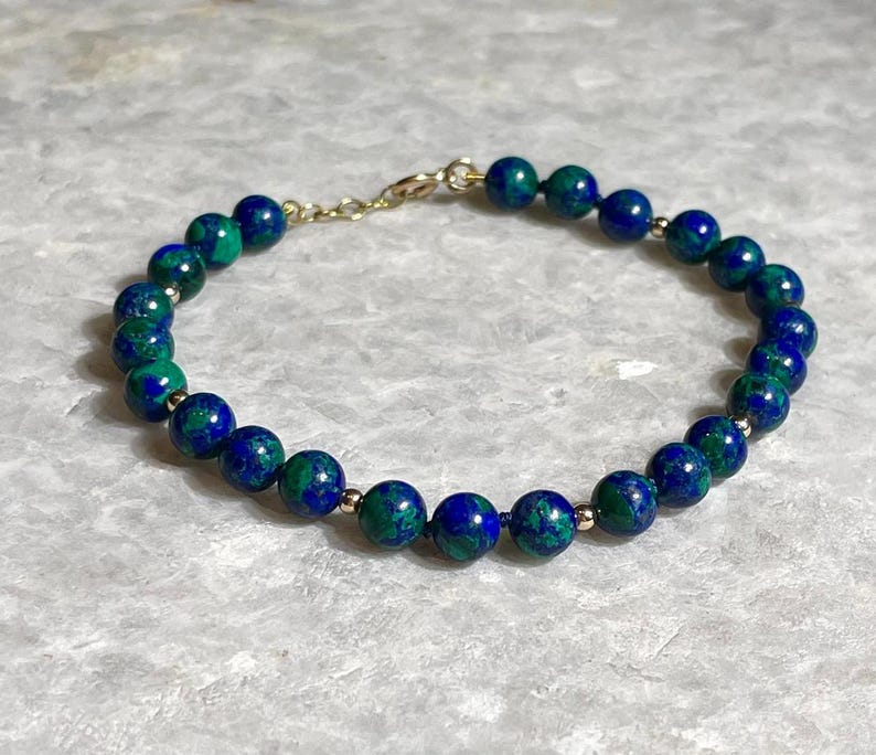Eilat Stone Bracelet, 14K Gold, Gold beaded Bracelet, jewish jewelry, jewish Bracelet, bat mitzvah gifts, jewish, Hand Made Bracelet