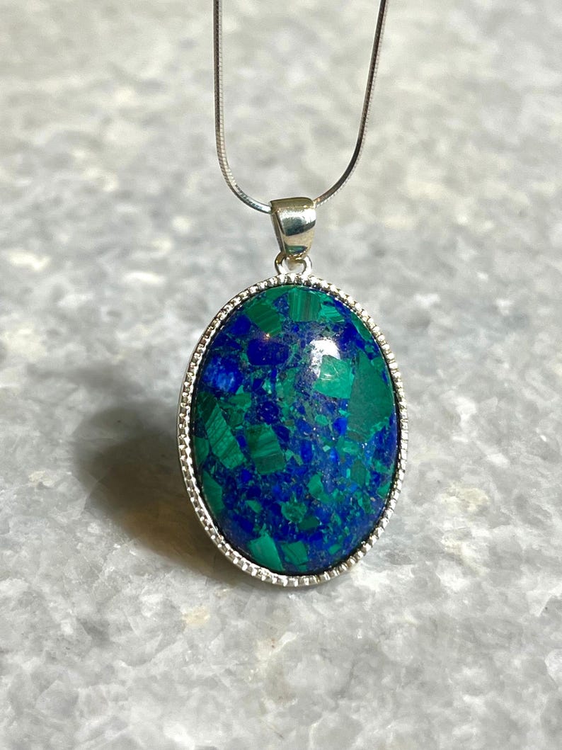 Eilat Stone Silver Necklace, Eilat Stone Jewelry, 925 silver, Silver Necklace, jewish jewelry, Religious Gift, gift for her, gift for him