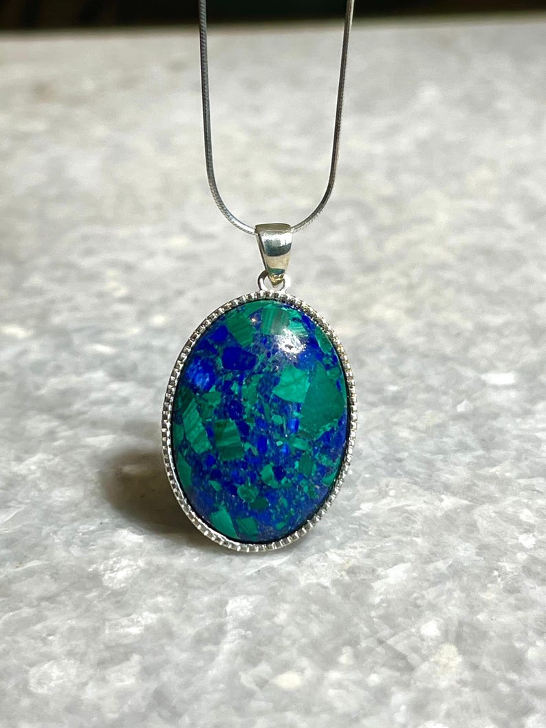 Eilat Stone Silver Necklace, Eilat Stone Jewelry, 925 silver, Silver Necklace, jewish jewelry, Religious Gift, gift for her, gift for him