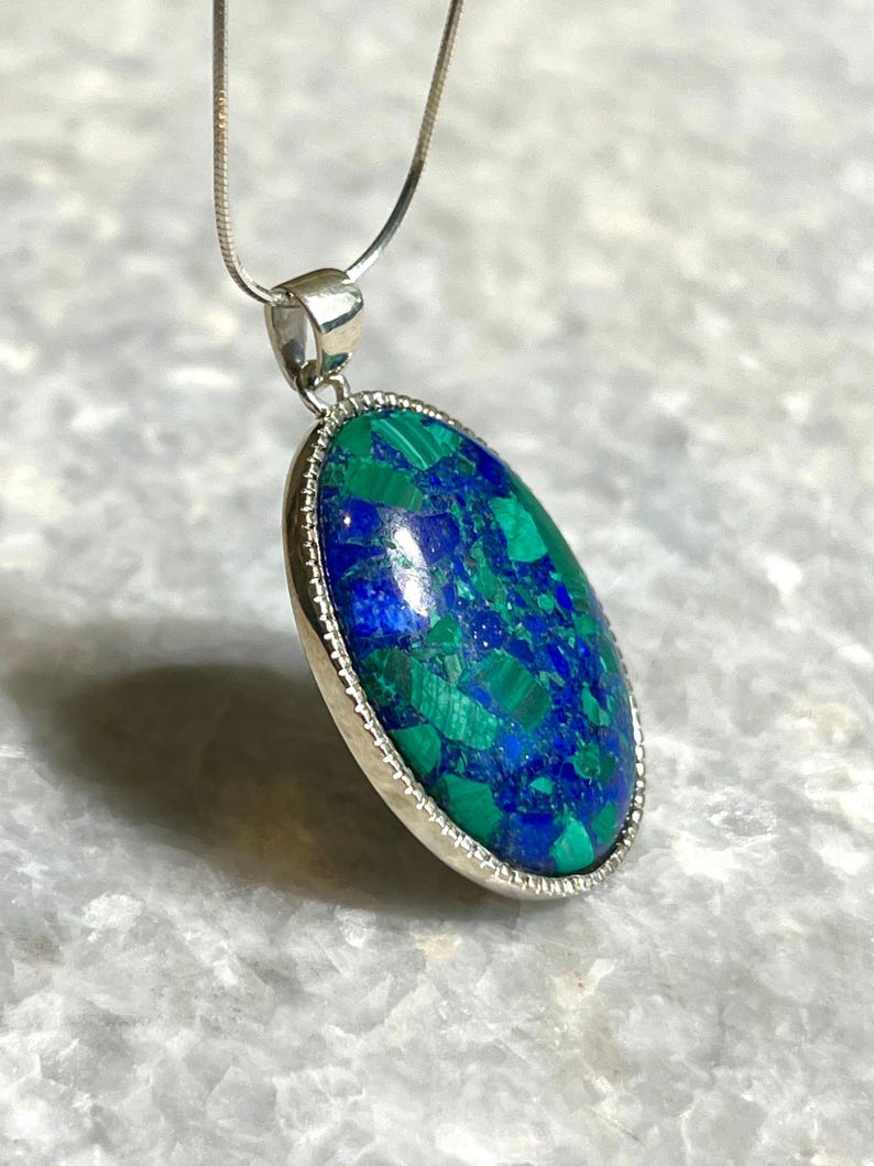 Eilat Stone Silver Necklace, Eilat Stone Jewelry, 925 silver, Silver Necklace, jewish jewelry, Religious Gift, gift for her, gift for him