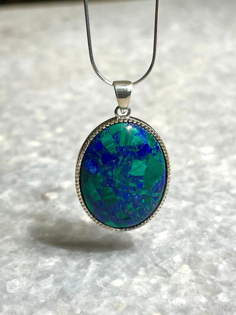 Eilat Stone Silver Necklace, Eilat Stone Jewelry, 925 silver, Silver Necklace, jewish jewelry, Religious Gift, gift for her, gift for him