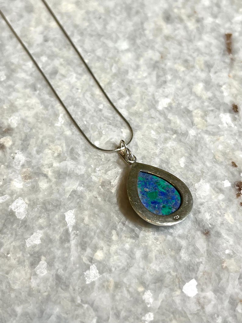 Eilat Stone Silver Necklace, Eilat Stone Jewelry, 925 silver, Silver Necklace, jewish jewelry, Religious Gift, gift for her, gift for him