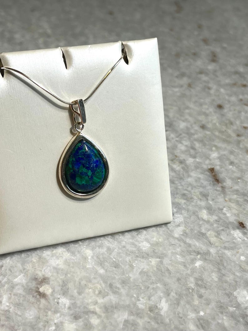 Eilat Stone Silver Necklace, Eilat Stone Jewelry, 925 silver, Silver Necklace, jewish jewelry, Religious Gift, gift for her, gift for him