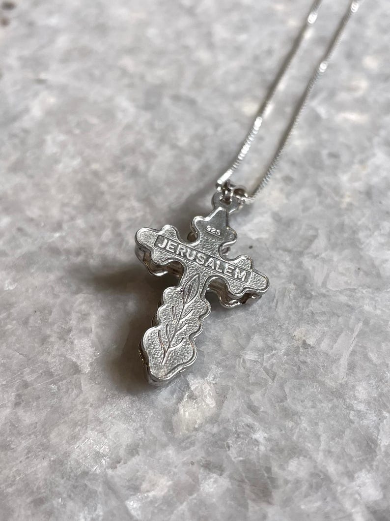Cross silver Jewelry, 925 silver, Cross Silver pendant, Christian gift, Religious Gift, gift for her, Cross Necklace, birthday gift, israel