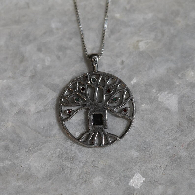 Nano Bible Tree of Life necklace, 925 silver, Tree of life Pendant, Christian gift, Religious Gift, gift for her, gift for him, unissex gift
