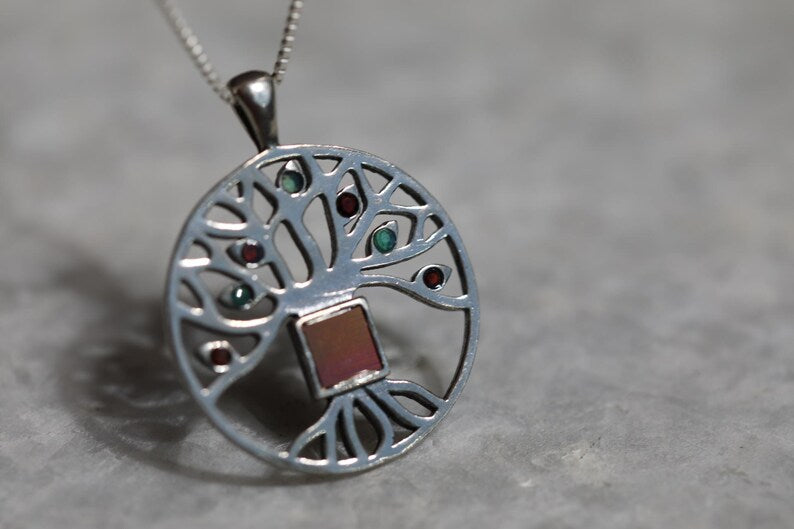 Nano Bible Tree of Life necklace, 925 silver, Tree of life Pendant, Christian gift, Religious Gift, gift for her, gift for him, unissex gift