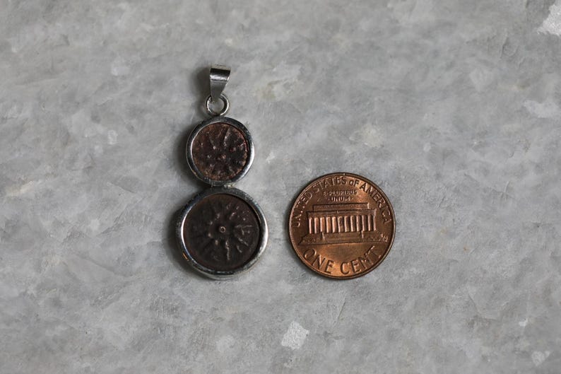 Two Authentic Widows Mite Coin Necklace, 925 Silver, Biblical jewelry, Christian pendant, Ancient coin, mite pendant, Christian gifs
