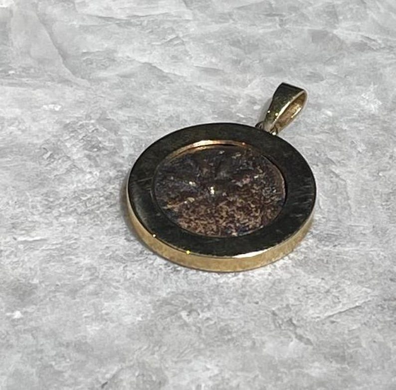 The Widow Mite Authentic Coin Jewelry, spinner pendant, 14K solid gold, Christian gift, Religious Gift, gift for her, gift for Fathers