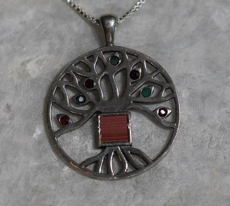Nano Bible Tree of Life necklace, 925 silver, Tree of life Pendant, Christian gift, Religious Gift, gift for her, gift for him, unissex gift