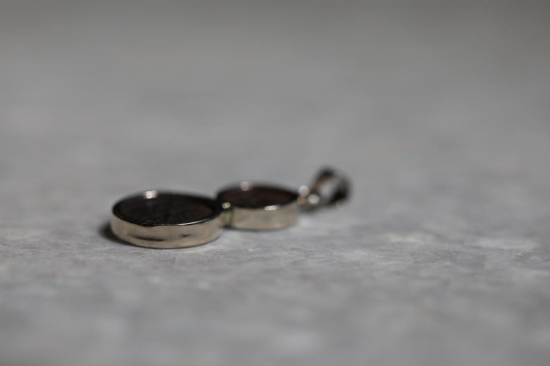 Two Authentic Widows Mite Coin Necklace, 925 Silver, Biblical jewelry, Christian pendant, Ancient coin, mite pendant, Christian gifs