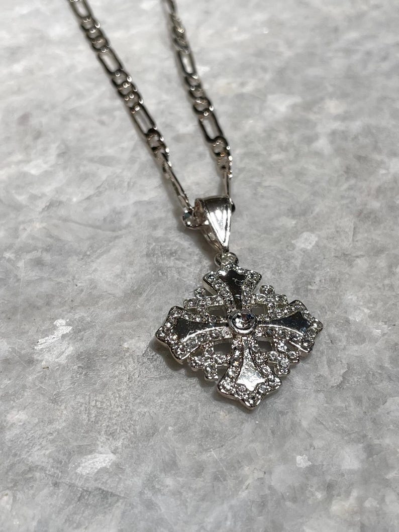 silver cross necklace, silver jewelry, Cross Silver Pendant, Christian gift, Religious Gift, gift for her, Cross Necklace, birthday gift