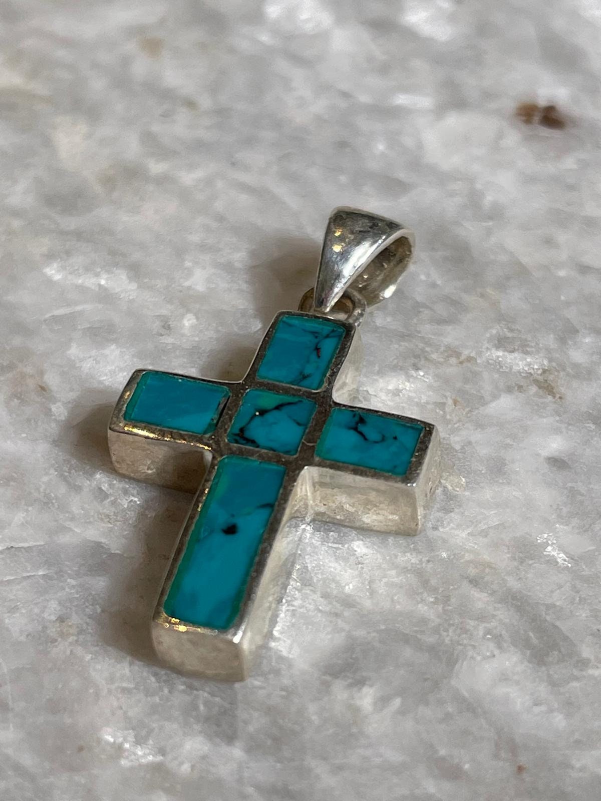 Eilat Stone Jewelry, 925 silver, Cross Silver pendant, Christian gift, Religious Gift, gift for her, Cross Necklace, gift for wife, israel