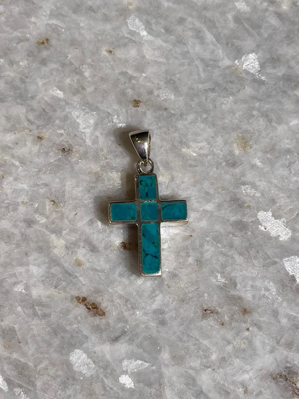 Eilat Stone Jewelry, 925 silver, Cross Silver pendant, Christian gift, Religious Gift, gift for her, Cross Necklace, gift for wife, israel