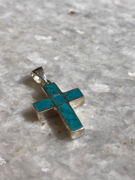Eilat Stone Jewelry, 925 silver, Cross Silver pendant, Christian gift, Religious Gift, gift for her, Cross Necklace, gift for wife, israel