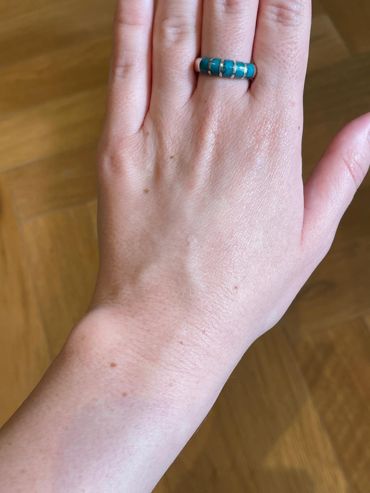 Eilat Stone Jewelry, 925 silver, Silver ring, Christian gift, Religious Gift, gift for her, jewish gift, gift for wife, gift for sister