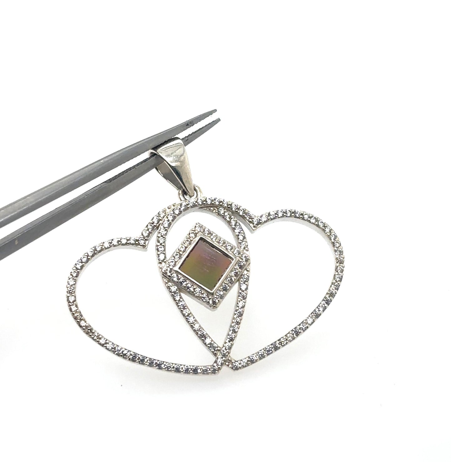 Heart Shape Nano Bible Pendant, 925 silver, Christian gift, gift for her, Romantic jewelry, Valentines Day gift, Heart pendant necklace