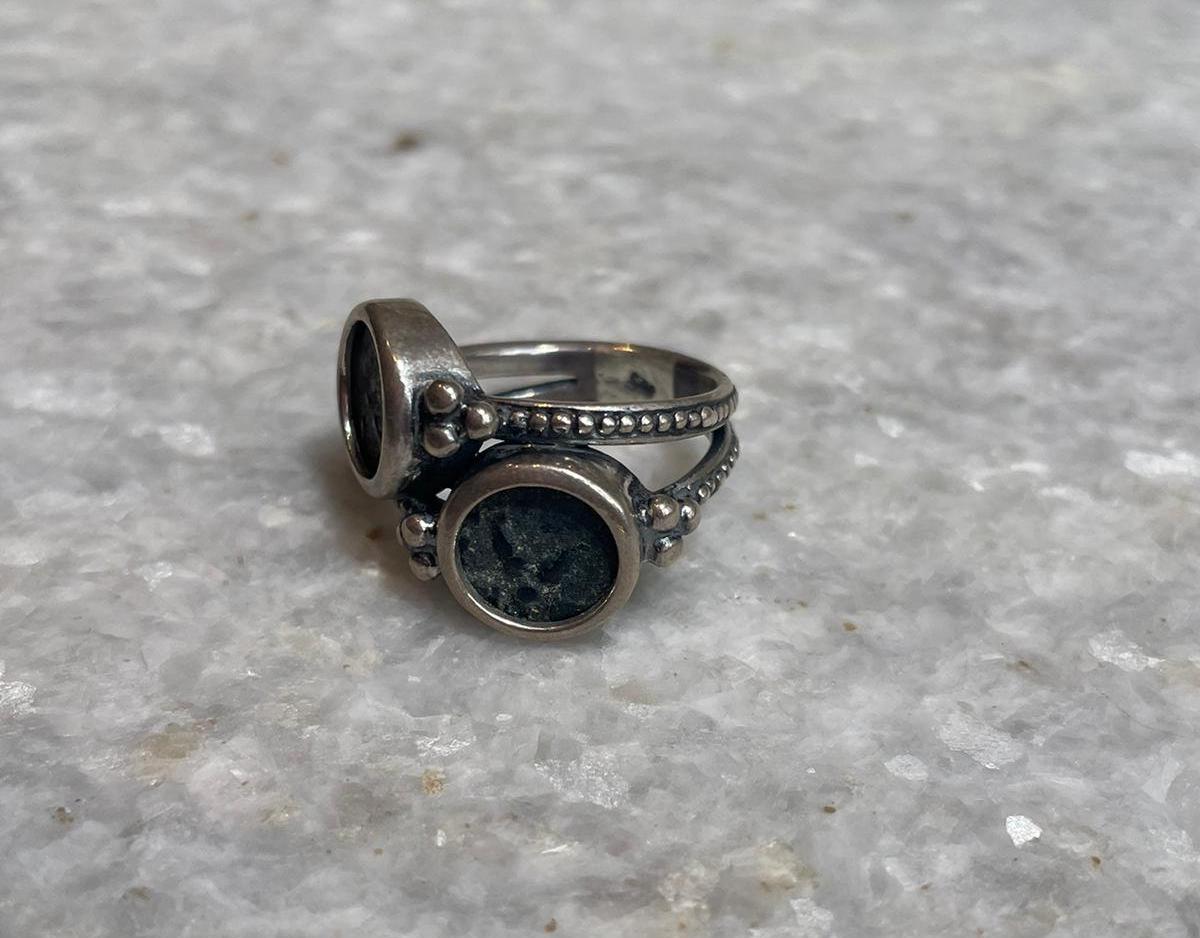 2 Authentic The Widow Mite Coins Jewelry, 925 silver, rare coin, Christian Gift, Religious Gift, gift for him, birthday gift, gift for wife