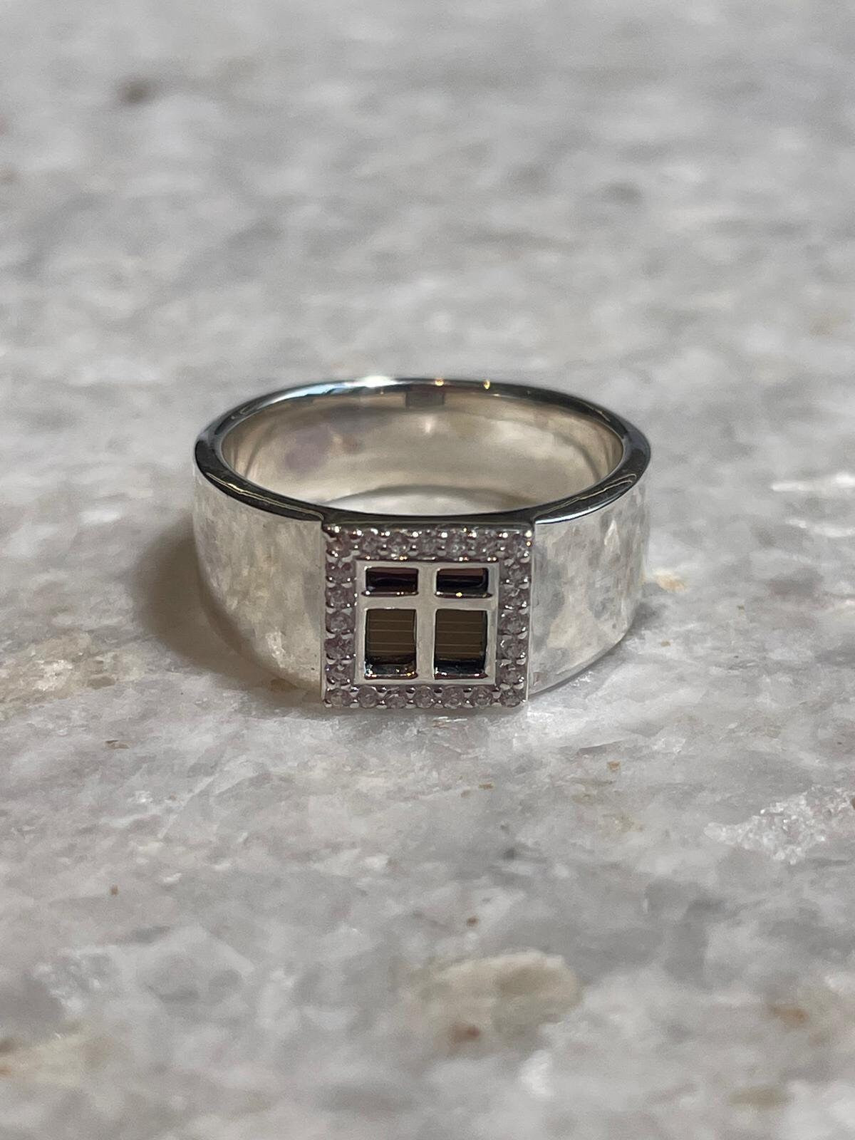 Nano Bible Cross Ring,925 silver, Jewish gift, Religious Gift, gift for him, Jewish Star, cross ring, chrisian gift, christian gifts