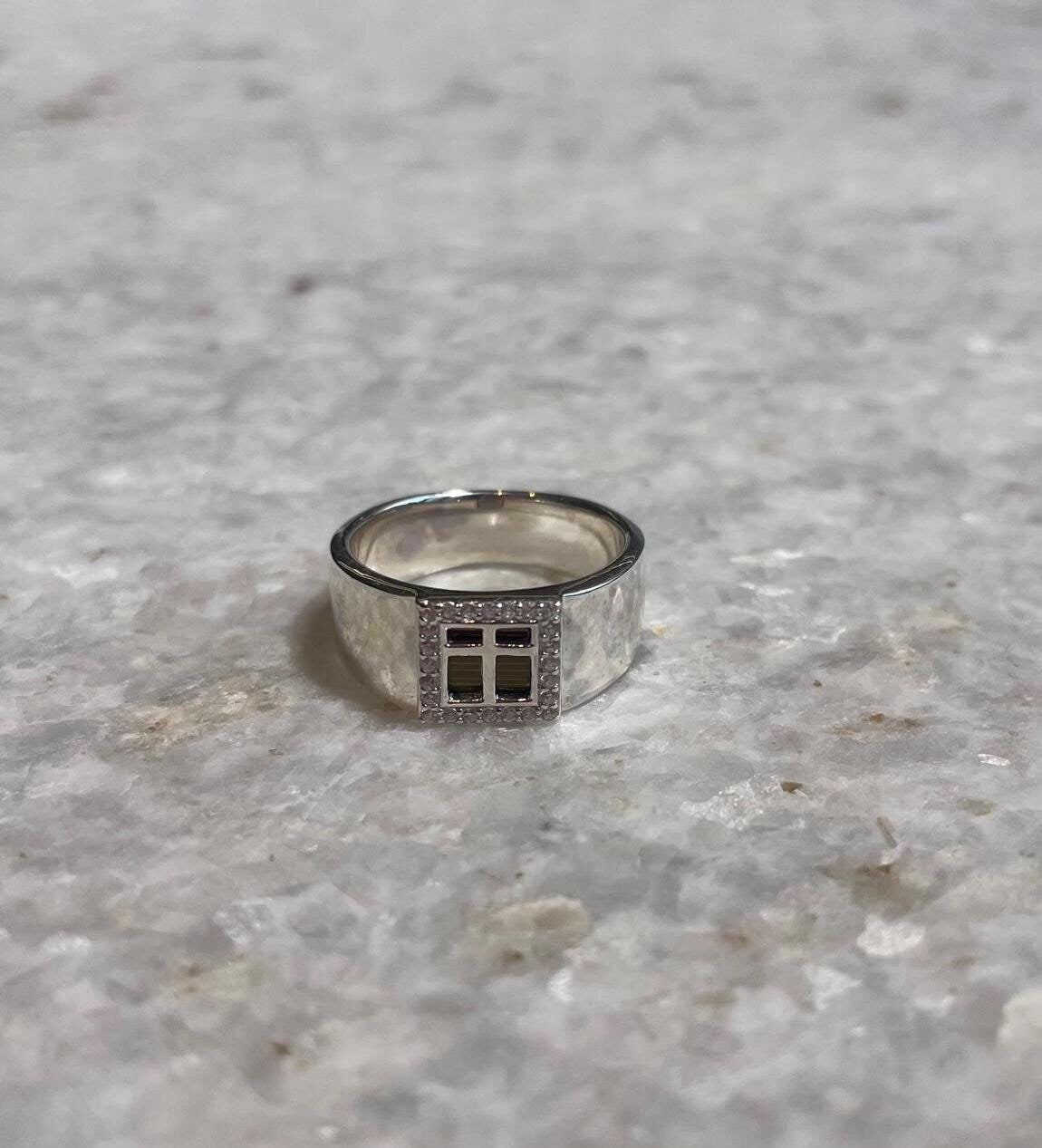 Nano Bible Cross Ring,925 silver, Jewish gift, Religious Gift, gift for him, Jewish Star, cross ring, chrisian gift, christian gifts