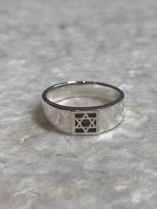 Nano Bible Star of David Ring, 925 silver, star of david jewelry, Religious, star of david ring, Jewish Star, magen david, Chanukah gifts