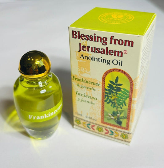Anoiting oil from Israel, anointing oil bottle, Frankincense and Jasmine anointing oil, christian gifts,praying oil, jasmine,