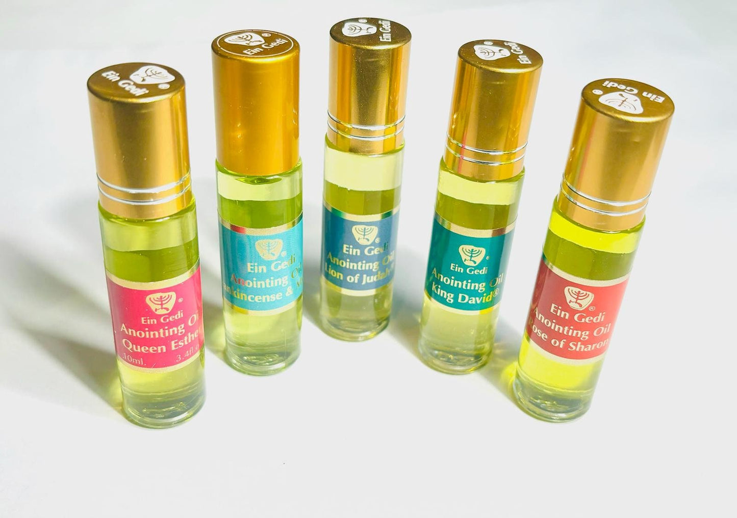 5 Anoiting oil from the holyland, anointing oil bottle set, roll-on anointing oil christian gifts, gift for her, birthday gifts