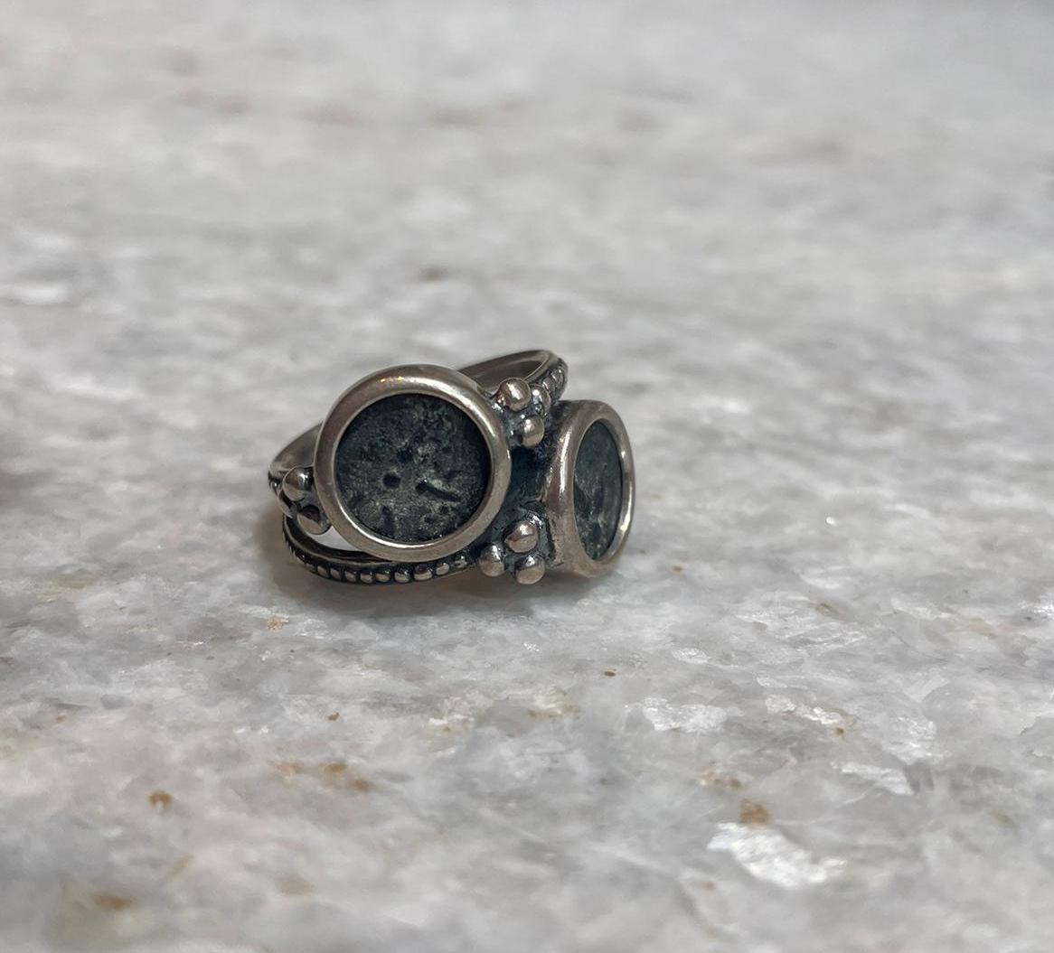 2 Authentic The Widow Mite Coins Jewelry, 925 silver, rare coin, Christian Gift, Religious Gift, gift for him, birthday gift, gift for wife