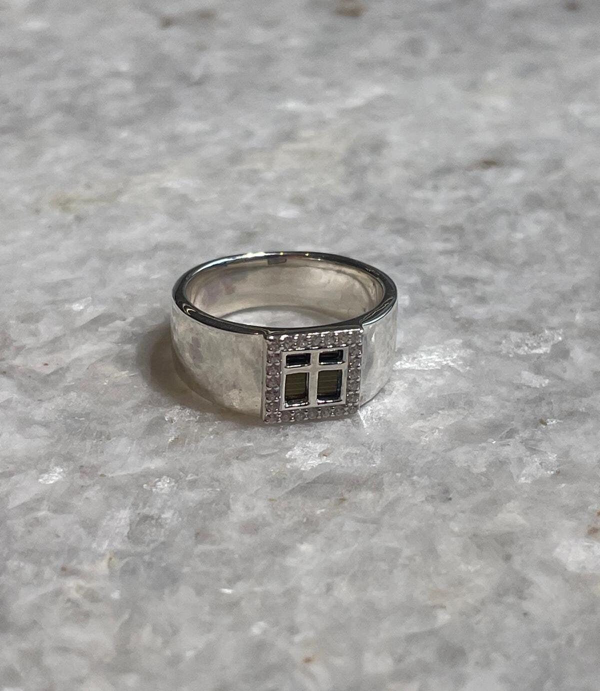 Nano Bible Cross Ring,925 silver, Jewish gift, Religious Gift, gift for him, Jewish Star, cross ring, chrisian gift, christian gifts