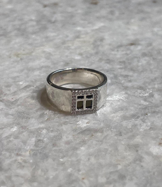 Nano Bible Cross Ring,925 silver, Jewish gift, Religious Gift, gift for him, Jewish Star, cross ring, chrisian gift, christian gifts