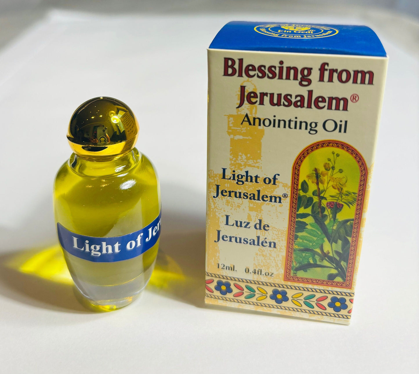 Anoiting oil from Israel, anointing oil bottle, The Light of Jerusalem anointing oil, christian gifts, gift for her, praying oils