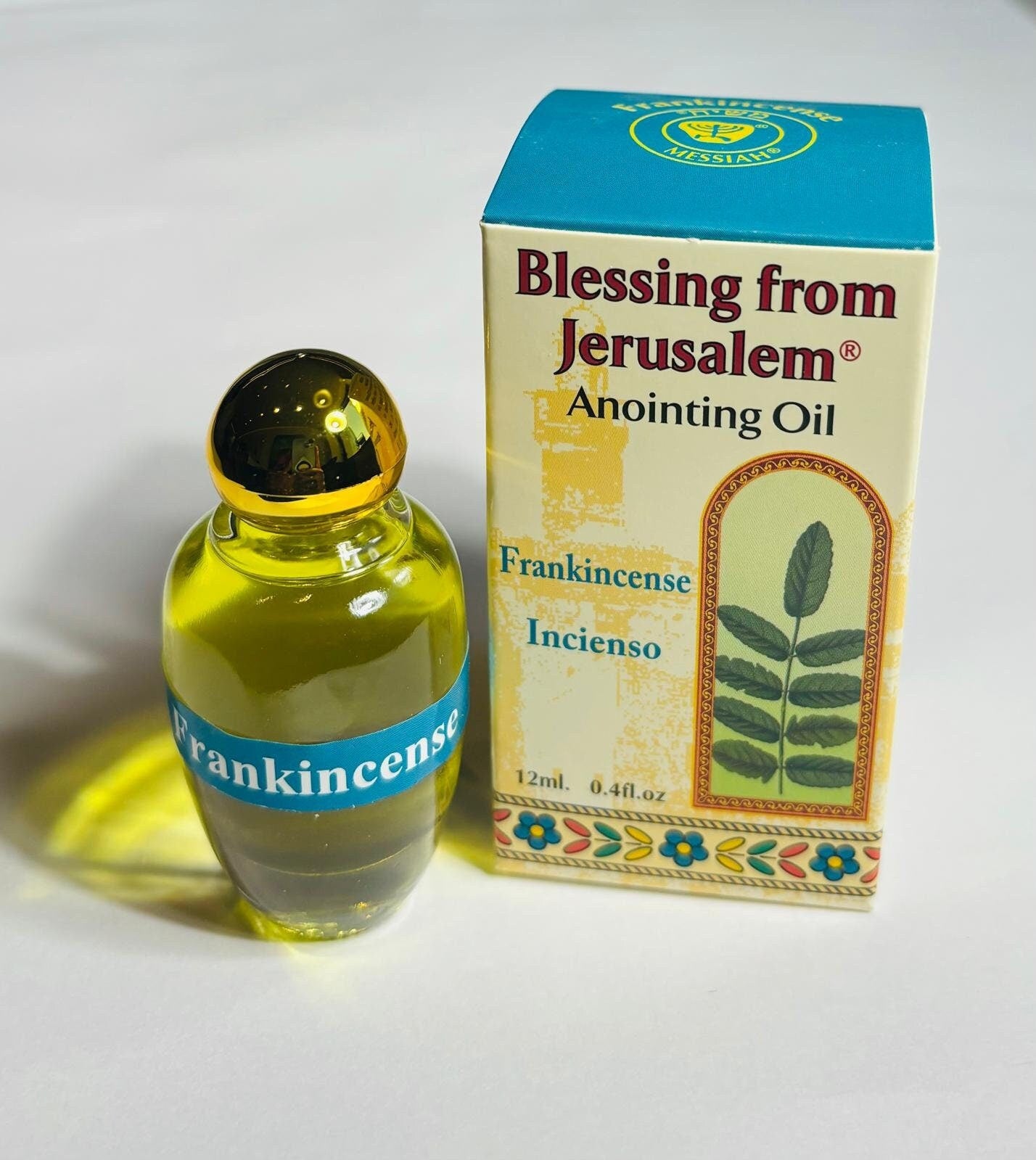 Anoiting oil from the holyland, anointing oil bottle, Frankincense and incienso anointing oil, purification oil , gift for her