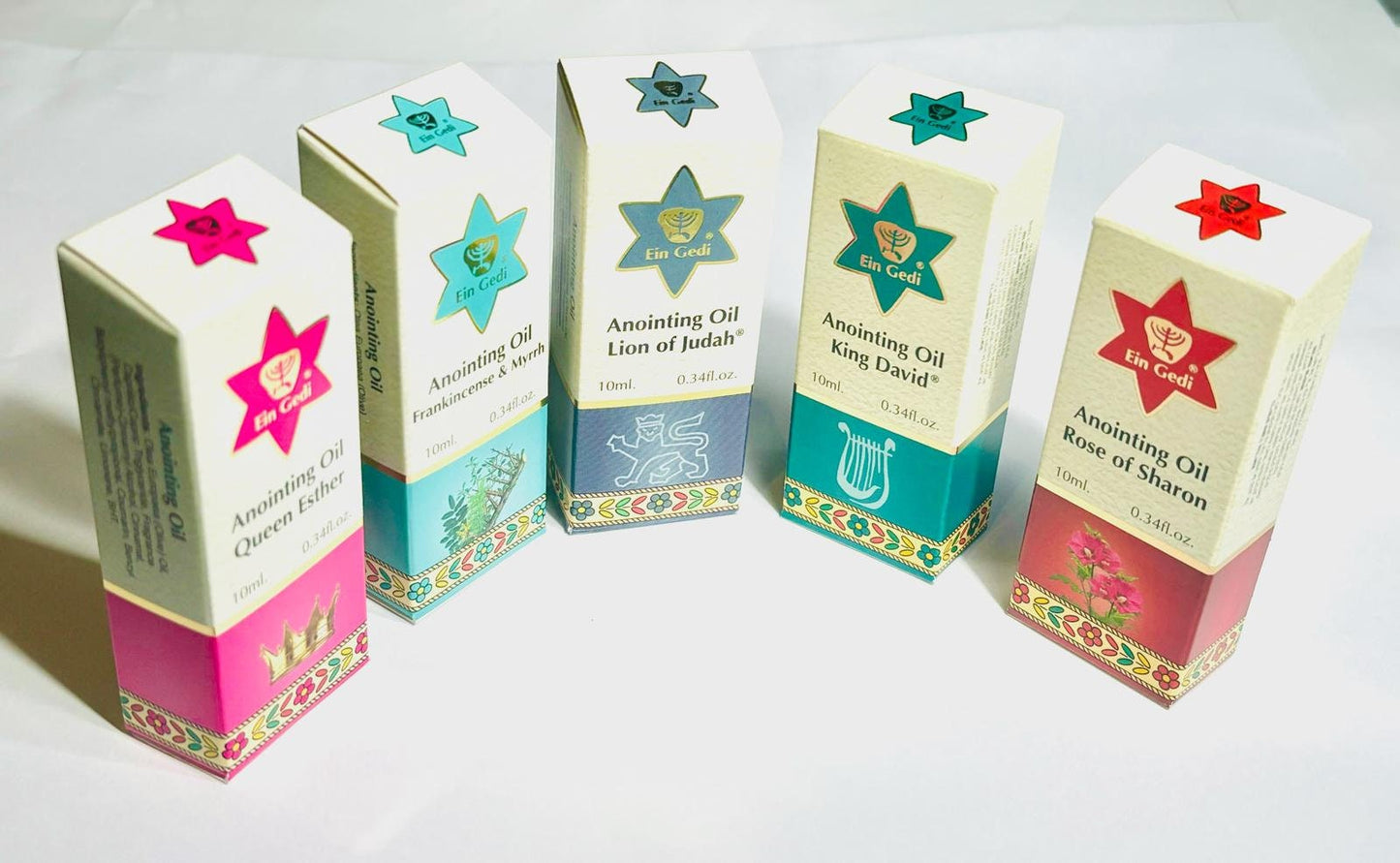 5 Anoiting oil from the holyland, anointing oil bottle set, roll-on anointing oil christian gifts, gift for her, birthday gifts