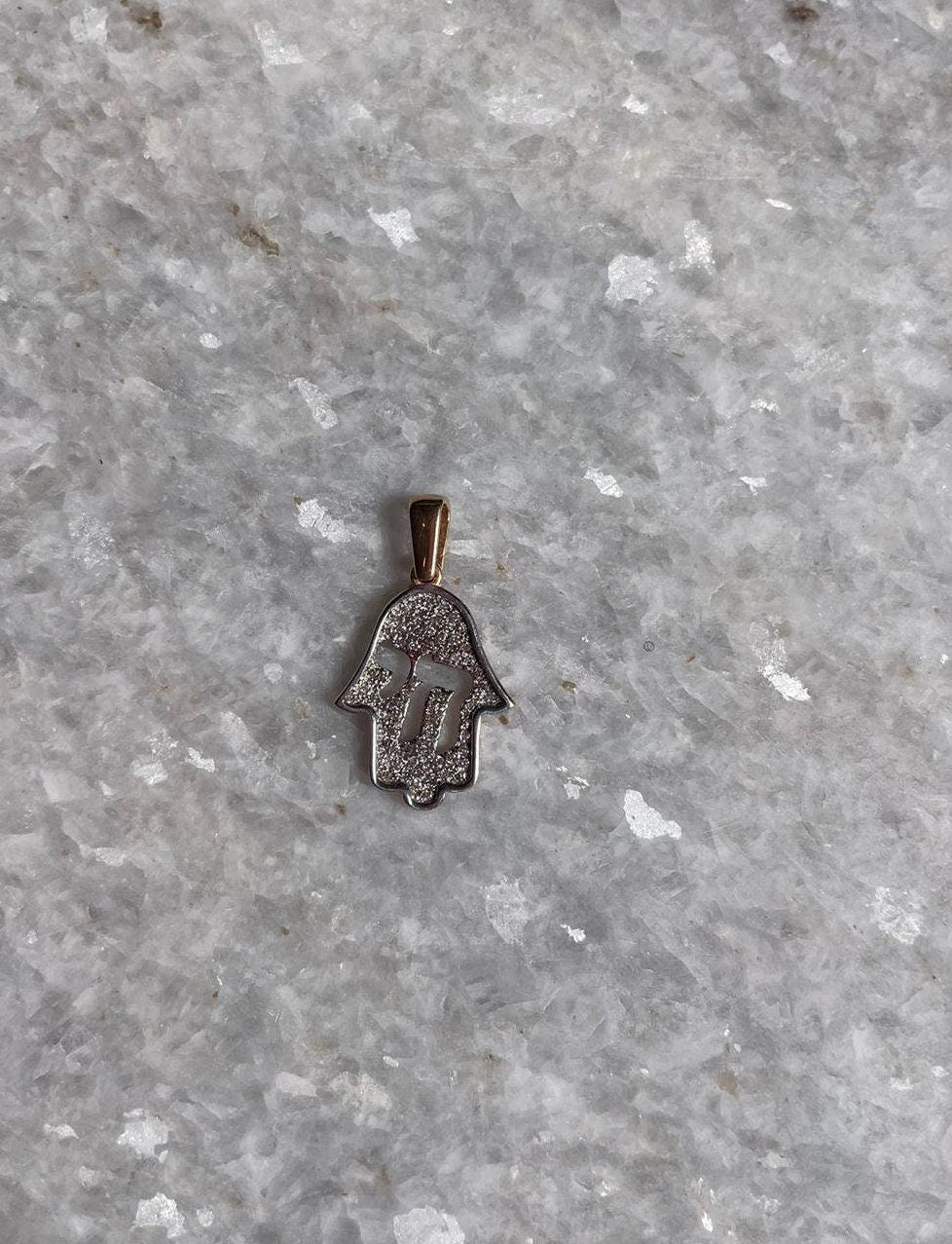 Hamsa&Chai pendant, 14K gold, hamsa pendant, chai pendant, Jewish gift, hamsa necklace, 14K Gold Chain Necklaces, 14k judaica