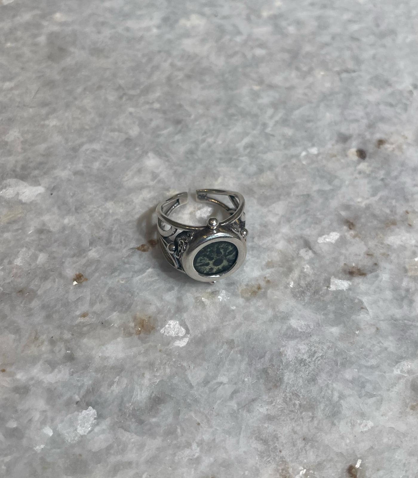 Authentic Widow Mite coin ring, 925 Silver, handmade ring, Ancient Coin Jewelry, unique ring, mite jewelry, christian gift, mite ring