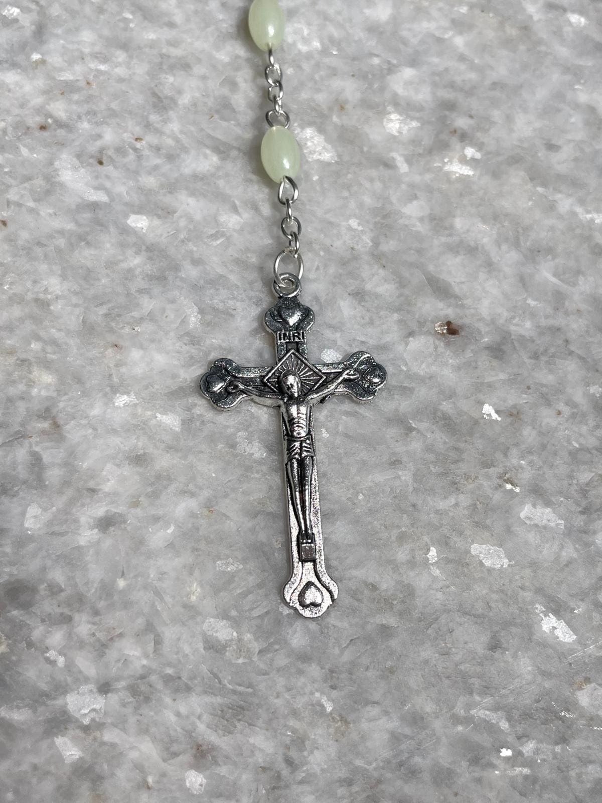 Rosary beads made at the Holy Land with Crucifix, rosary beads, rosary beads catholic, rosary beads first communion, rosary necklace