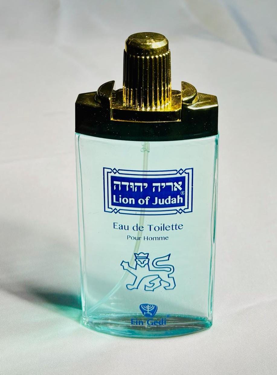 Perfume for men, lion of judah, King Solomon, eau de toilette, Anoiting oil from the holyland, christian gift, unique gift from Israel