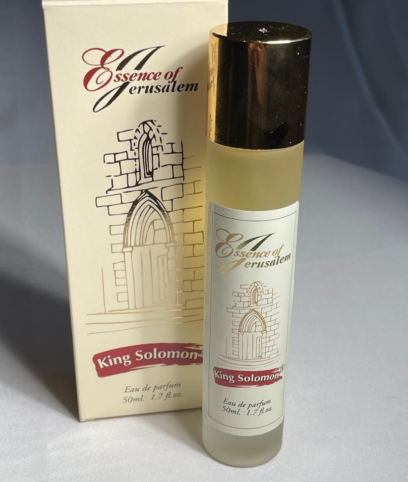 Eau de parfum King solomon, christian gifts, gift for her, gift for him, birthday gifts, Solomon perfume, holy land gifts, special gift