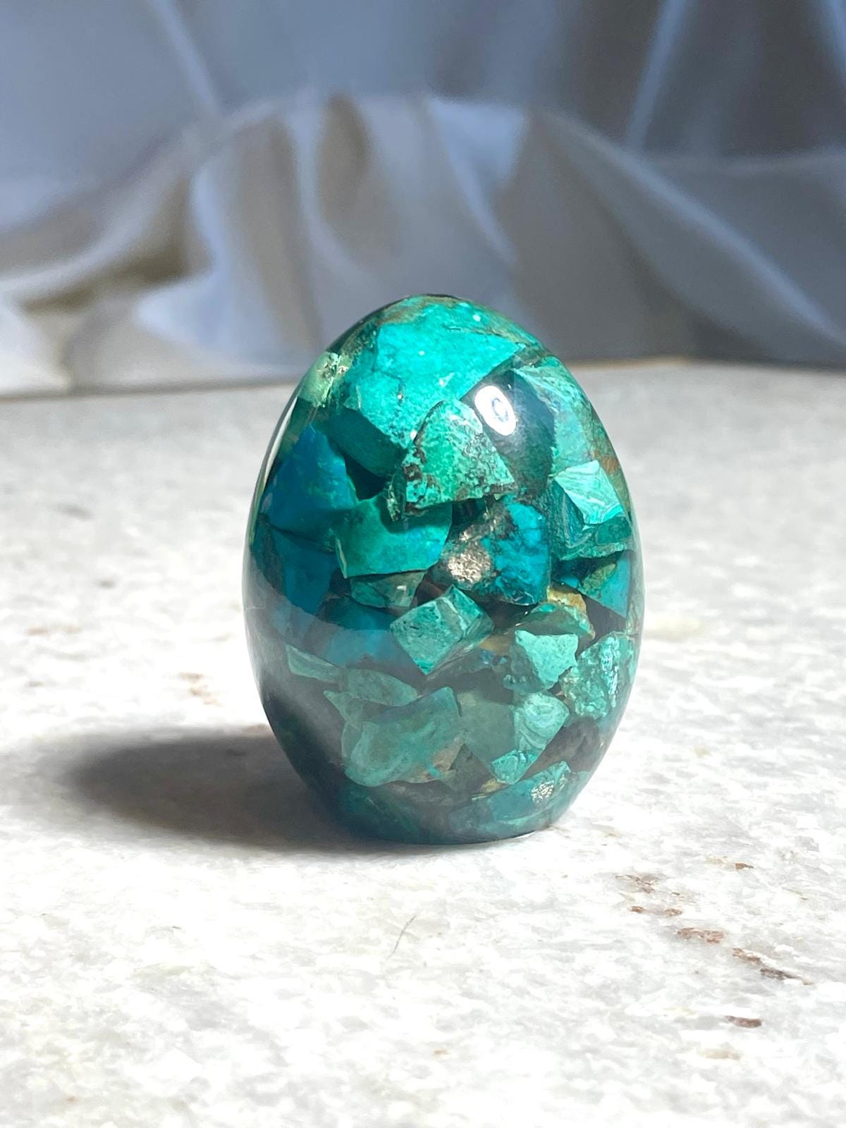 Rare Eilat Stone Gemstone, Eilat Stone Egg Resin Decorative, King Solomons Stone ,Israel Gifts, King Solomon, jewish gift, Hanukkah gift