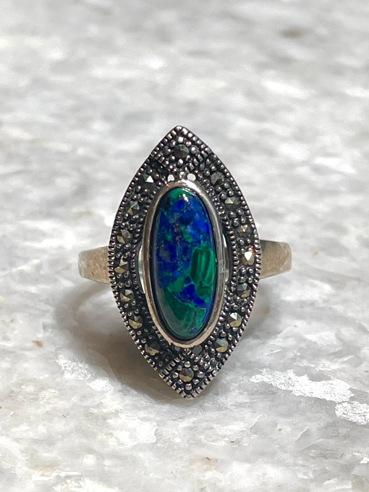 Eilat Stone Ring, 925 silver, Silver ring, Christian gift, jewish Gift, king solomon stone ring, natural stone ring, andmade jewelry