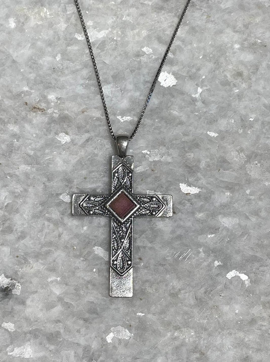 Nano Bible Cross necklace, 925 silver, Cross Pendant, Christian gift, Religious Gift, gift for her, gift for husband, gift for wifeת