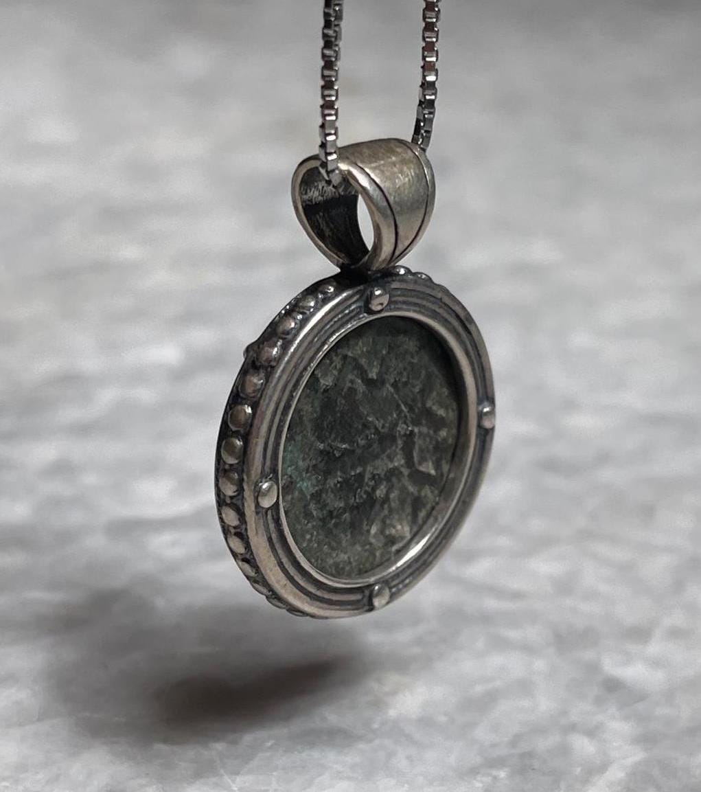 Authentic Masada Coin Necklace, 925 Silver, Coin Jewelry, Rare Coin, Christian gift, jewish gift, coin pendant, Gift For Him, Masada Coin