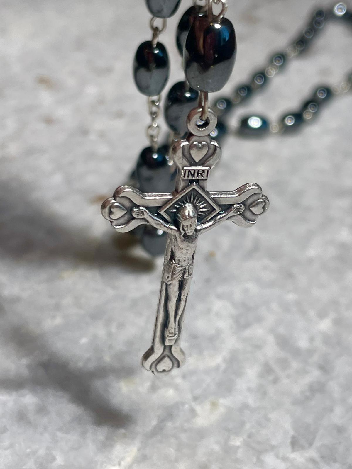 Rosary beads made at the Holy Land, rosary beads, handmade rosary, soil from the holy land, rosary beads catholic for man, rosary necklace