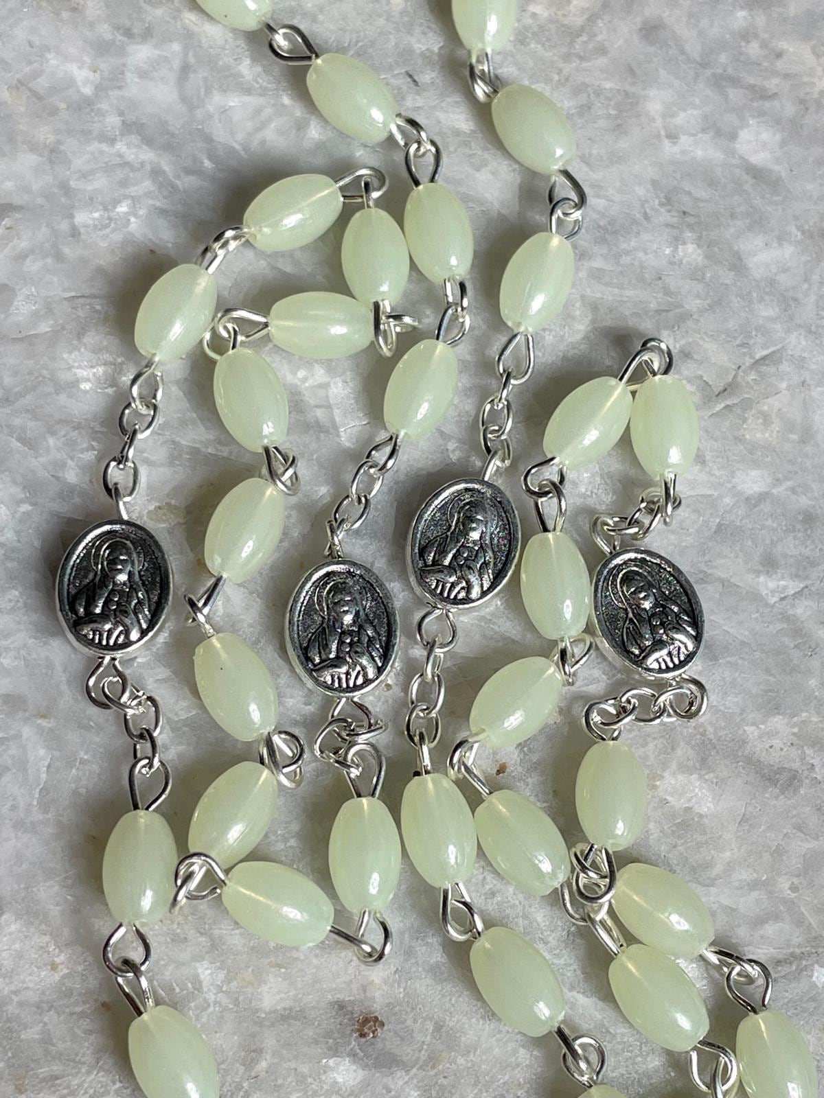 Rosary beads made at the Holy Land with Crucifix, rosary beads, rosary beads catholic, rosary beads first communion, rosary necklace