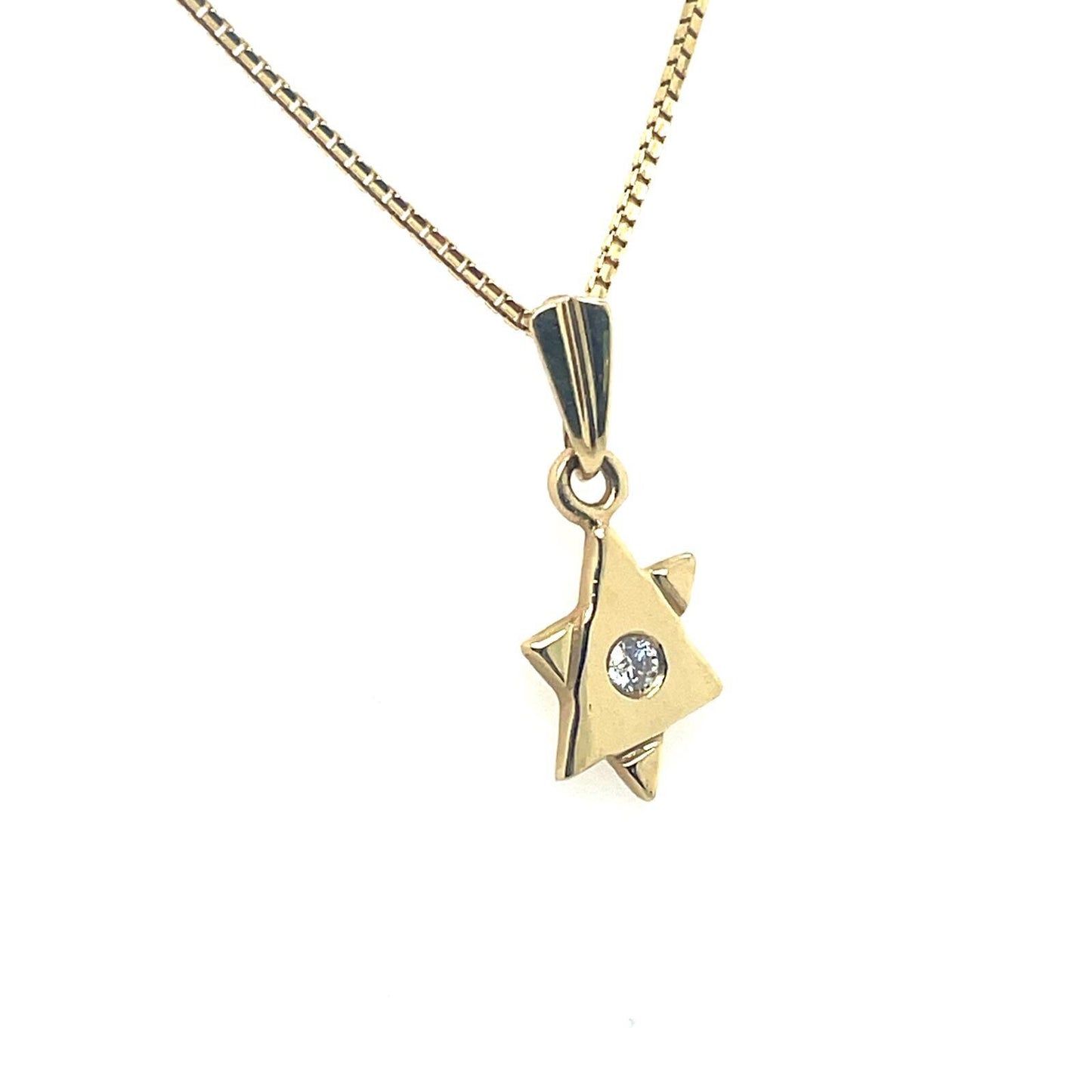 Diamonds Star of David Necklace, star of david gold pendant Necklace, Bat Mitzvah Gift, Magen David Necklace, Jewish jewelry, Jewish Star