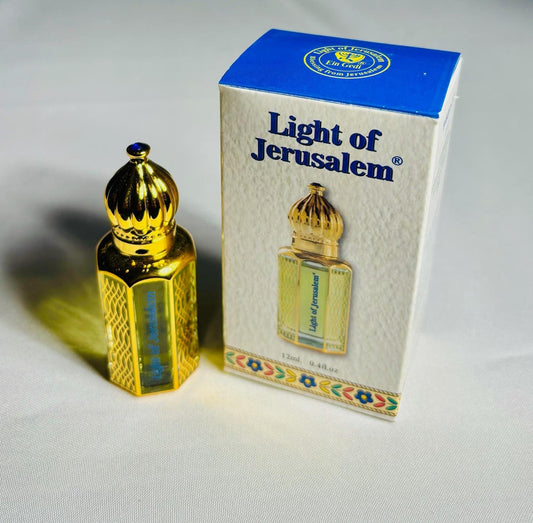 Anoiting oils from Israel, The Light of Jerusalem anointing oil, anointing oil bottle, christian gift, blessed oil, holyland