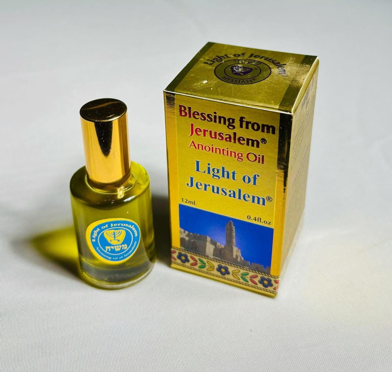 Anoiting oils from Israel, anointing oil bottle, The Light of Jerusalem anointing oil, christian gifts, gift for her, birthday gifts
